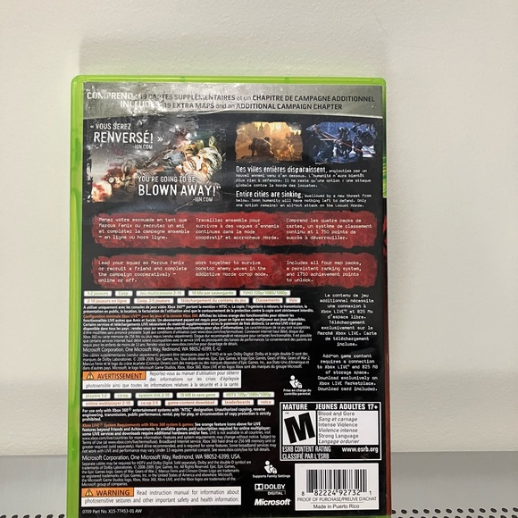 Gears of War 2 - Game of the Year Edition - (Xbox 360) CIB - Picture 2 of 5